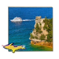 Drink Coasters Pictured Rocks Cruises Photos Miners Castle Best Made In Michigan Gifts, & Collectibles