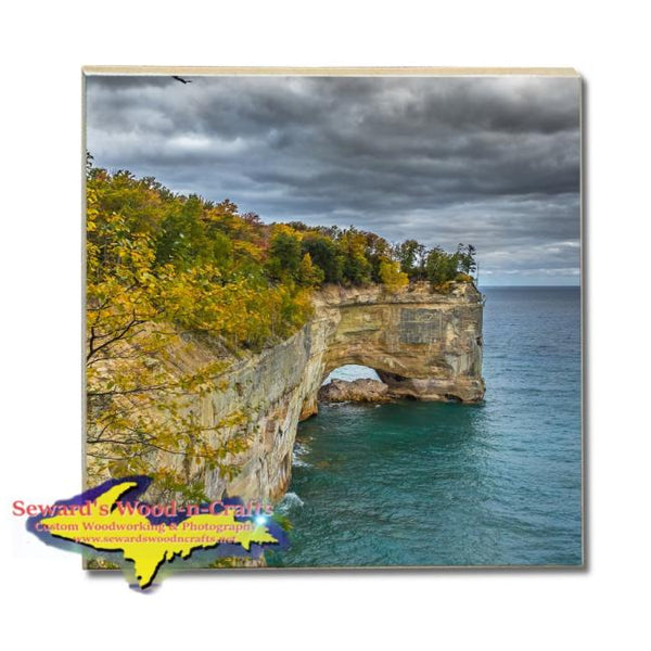 Drink Coasters Pictured Rocks Grand Portal Made In Michigan Gifts, & Collectibles Home Decor