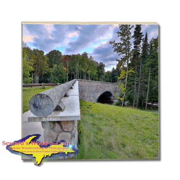 Michigan Drink Coasters Pictured Rocks Hurricane River Bridge Michigan Made Gifts, & Collectibles