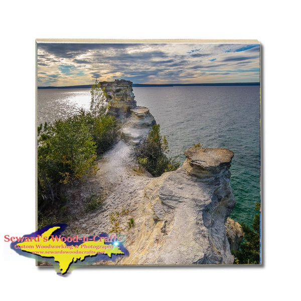 Drink Coasters Miners Castle Pictured Rocks Michigan Made Gifts & Collectibles