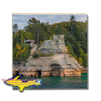 Michigan Made Drink Coasters Miners Castle Pictured Rocks Gifts & Collectibles