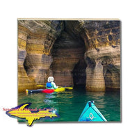 Made In Michigan Drink Coasters Miners Castle Caves Pictured Rocks Gifts & Collectibles