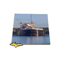 American Integrity Freighter Coaster Set American Steam Ship Company Marine Gifts & Collectibles
