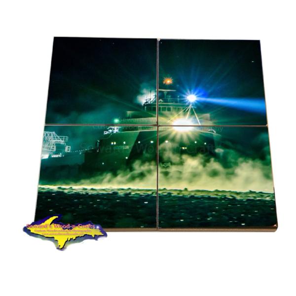Freighter Arthur Anderson Coaster Puzzle Great Lakes Fleet Gifts & Collectibles For Boat Fans