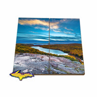 Coaster puzzles of Michigan's Upper Peninsula Lake Of The Clouds
