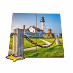 Michigan Coasters Puzzle Set of Lighthouse Whitefish Point Unique Yooper gifts or collectables 