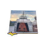 Great Lake Freighter Coaster Puzzle Philip Clarke Best Gifts For Boat Fans