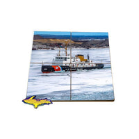 Great Lakes Coast Guard Drink Coaster Puzzle Morro Bay Gifts & Collectibles for Coast Guard family and friends