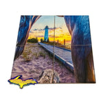 Crisp Point Lighthouse Puzzle Coasters Michigan's Upper Peninsula Yooper Gifts
