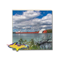 Sault Ste. Marie Michigan Coasters Kayaking Voyageur Island Park Freighter Roger Blough