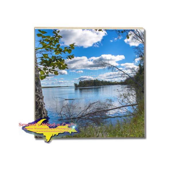 Michigan Coaster Sault Ste. Marie Michigan Kayaking Voyageur Island Park Drink Coasters