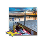 Michigan Coaster Kayaking Voyageur Island Park Sunset Sault Ste. Marie Michigan Gifts and Collectibles