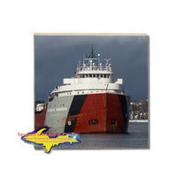 Arthur M. Anderson Lake Freighter Panoramic Coaster For Great Lake Fleet Gifts & Collectibles 