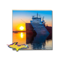 Great Lakes Fleet Freighter Cason J. Callaway Drink Coaster Build Your Own Coaster Set 