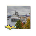 Great Lakes Freighter Cuyahoga Coaster & Trivets For Boat Fans!