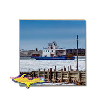 Freighter Drummond Islander IV Car Ferry Coaster & Trivets For Boat Fans & Yooper Gifts