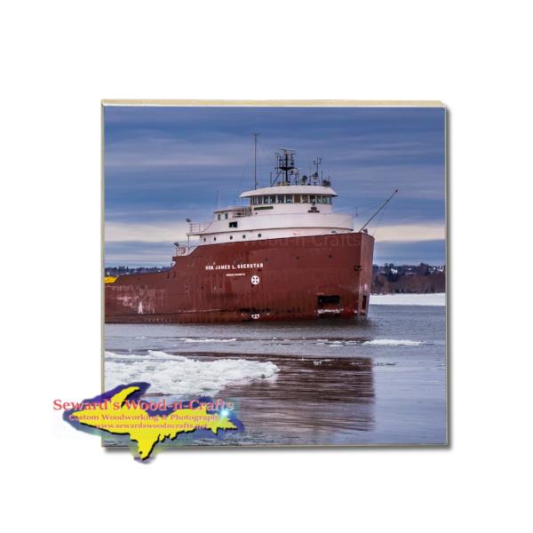 Lake Freighter James Oberstar Coaster Soo Locks Gifts And Collectibles