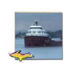 Great Lakes Freighter Tile Coaster Ship Kaye Barker Build Your Own Coaster Set