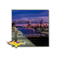 Michigan Made Drink Coasters Soo Locks Sault Ste. Marie Michigan Gifts & memorabilia