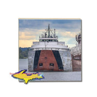 Great Lakes Fleet Freighter Philip Clark Coaster For Boat Fans