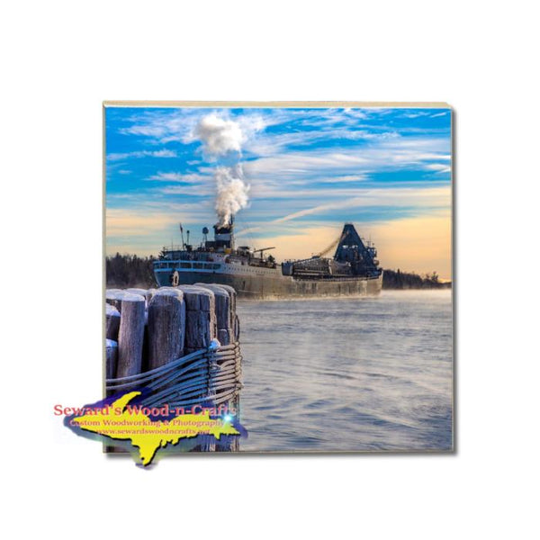Lake Freighter Saginaw Coaster Lower Lakes Towing Ltd. Gifts and Collectibles For Boat Fans