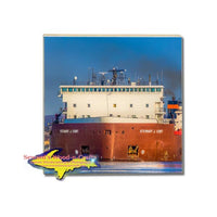 Interlake Steamship Company Freighter Stewart Cort Drink Coaster Nautical Gifts & Collectibles
