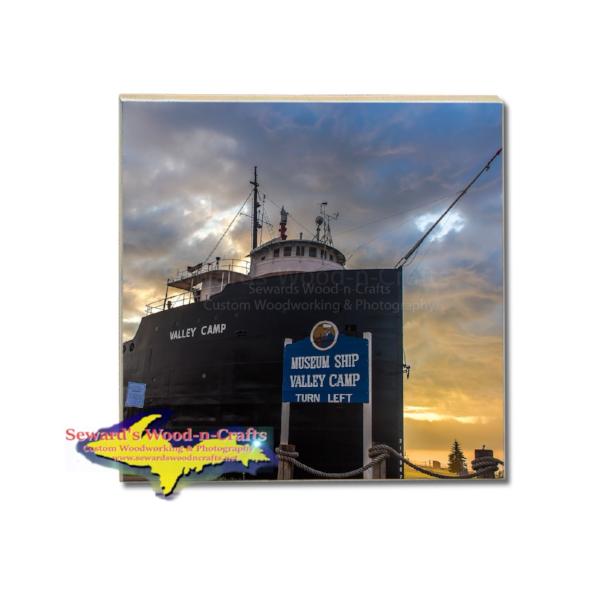 Steam Ship Valley Camp Drink Coaster Sault Ste. Marie, Michigan Photo Gifts & Collectibles