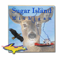 Michigan Made Coasters & Trivets  Sugar Island Michigan Deer Upper Peninsula Photos & Gifts
