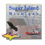 Michigan Made Coasters & Trivets  Sugar Island Michigan Freighter Philip R. Clarke Upper Peninsula Photos & Gifts