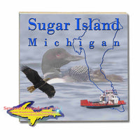 Michigan Made Coasters & Trivets  Sugar Island Michigan Loons Upper Peninsula Photos & Gifts