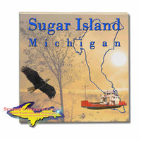 Michigan Made Coasters & Trivets  Sugar Island Michigan Sunrise Upper Peninsula Photos & Gifts