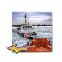 USCGC Bristol Bay Sugar Island Ferry Tile Photo Coasters Sugar Island & Coast Guard Gifts