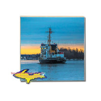 Great Lakes Coast Guard Drink Coasters Katmai Bay Sault Ste. Marie Gifts & Collectibles