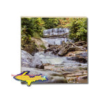 Drink Coaster Au Sable Waterfalls Grand Marais, Michigan Made Gifts And Home Decor