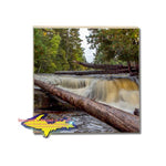 Michigan Made Drink Coaster Lower Tahquamenon Waterfalls Best Season Gifts For All Occasions 