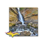 Drink Coaster Miners Waterfalls Michigan's Upper Peninsula Gift Store