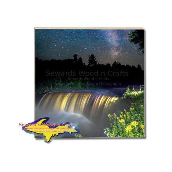 Michigan Made Drink Coaster Upper Tahquamemon Waterfalls Gifts & Collectibles