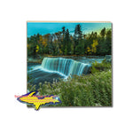 Michigan Made Drink Coaster Upper Tahquamemon Waterfalls Yooper Gifts