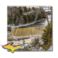 Michigan Made Drink Coaster Upper Tahquamemon Waterfalls Upper Peninsula Gifts