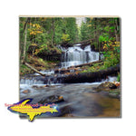 Michigan Made Drink Coaster Wagner Falls Munising Michigan Online Gift Store