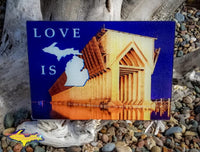 Love Is Marquette Michigan Made Glass Cutting Boards Yooper Gifts