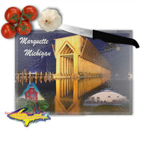 Marquette Michigan Cutting Board Yooper Gifts for cooking and kitchenware