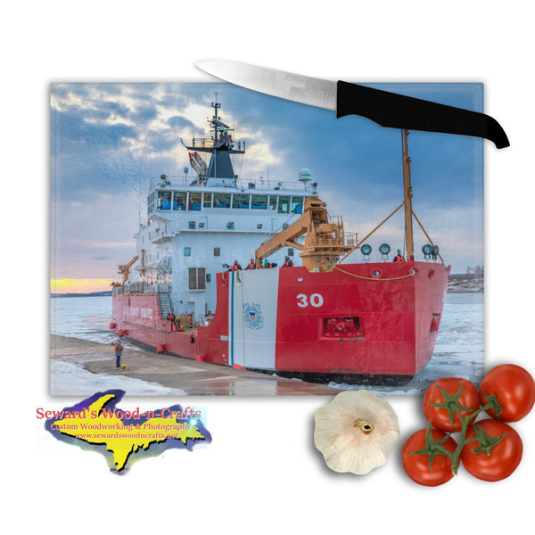 Glass Cutting Boards  USCGC Mackinac Soo Locks -9900