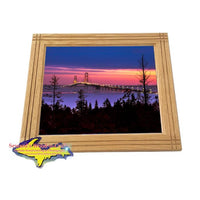 Mackinac Bridge Framed Photo Buy Michigan Made Gifts 