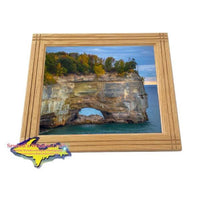 Michigan Upper Peninsula Photos Pictured Rocks Grand Portal Image Framed Print For Sale