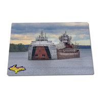Glass Cutting Boards Ship Philip Clark Gifts For Great Lakes Fleet Boat Fans