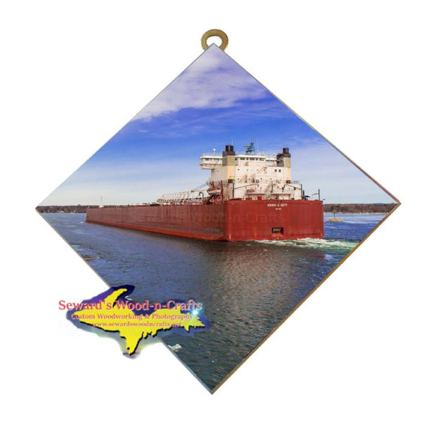 Edwin H Gott Great Lake freighter wall art for boat fans