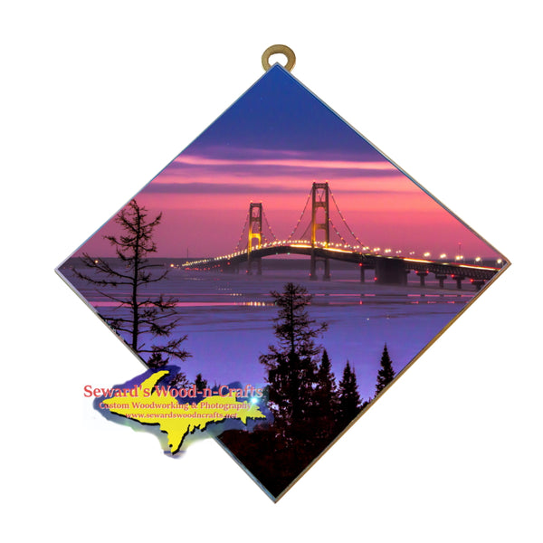 Mackinac Bridge Michigan finest affordable photo tiles that shine!