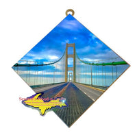 The Gateway To The North Mackinac Bridge Michigan's Upper Peninsula Hanging Art