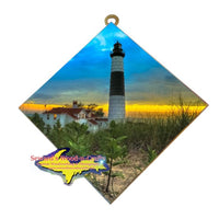 Sunset At Big Sable Point Lighthouse Ludington, Michigan Made Wall Art For Sale